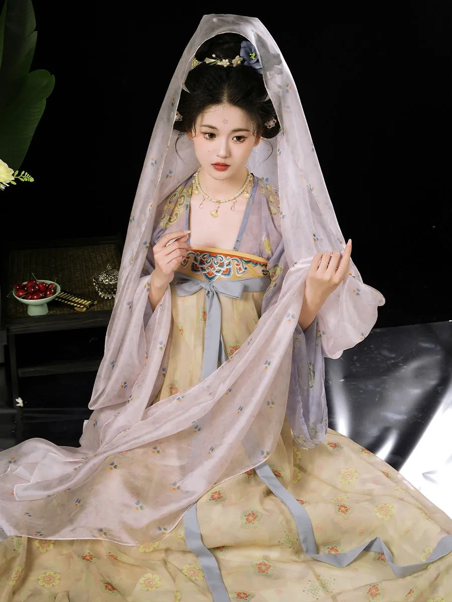 Zi Xuan 紫萱 Descendent of Nüwa Tang Dynasty Restoration Qixiong Ruqun Set